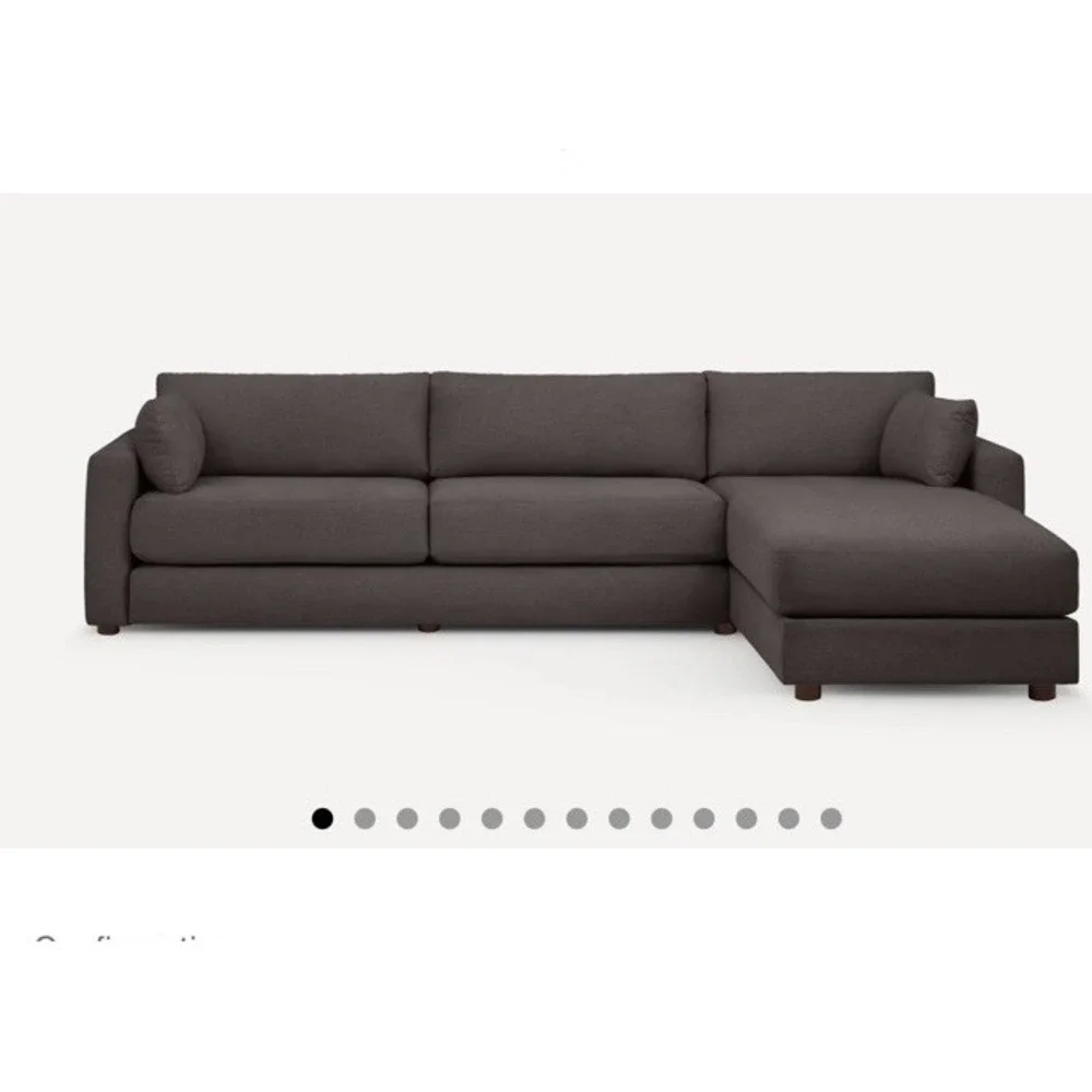 BURROW Span Sleeper Storage Replacement Inserts Charcoal NEW